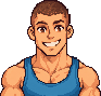 Pixel-art portrait of Dex